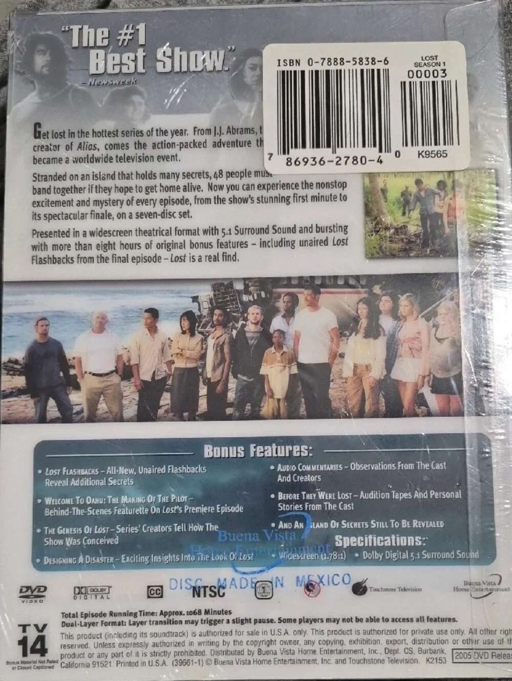 LOST: The Complete First Season (White) - TV Series DVD